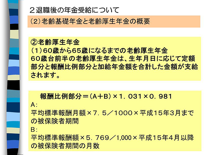 退職後の年金受給について